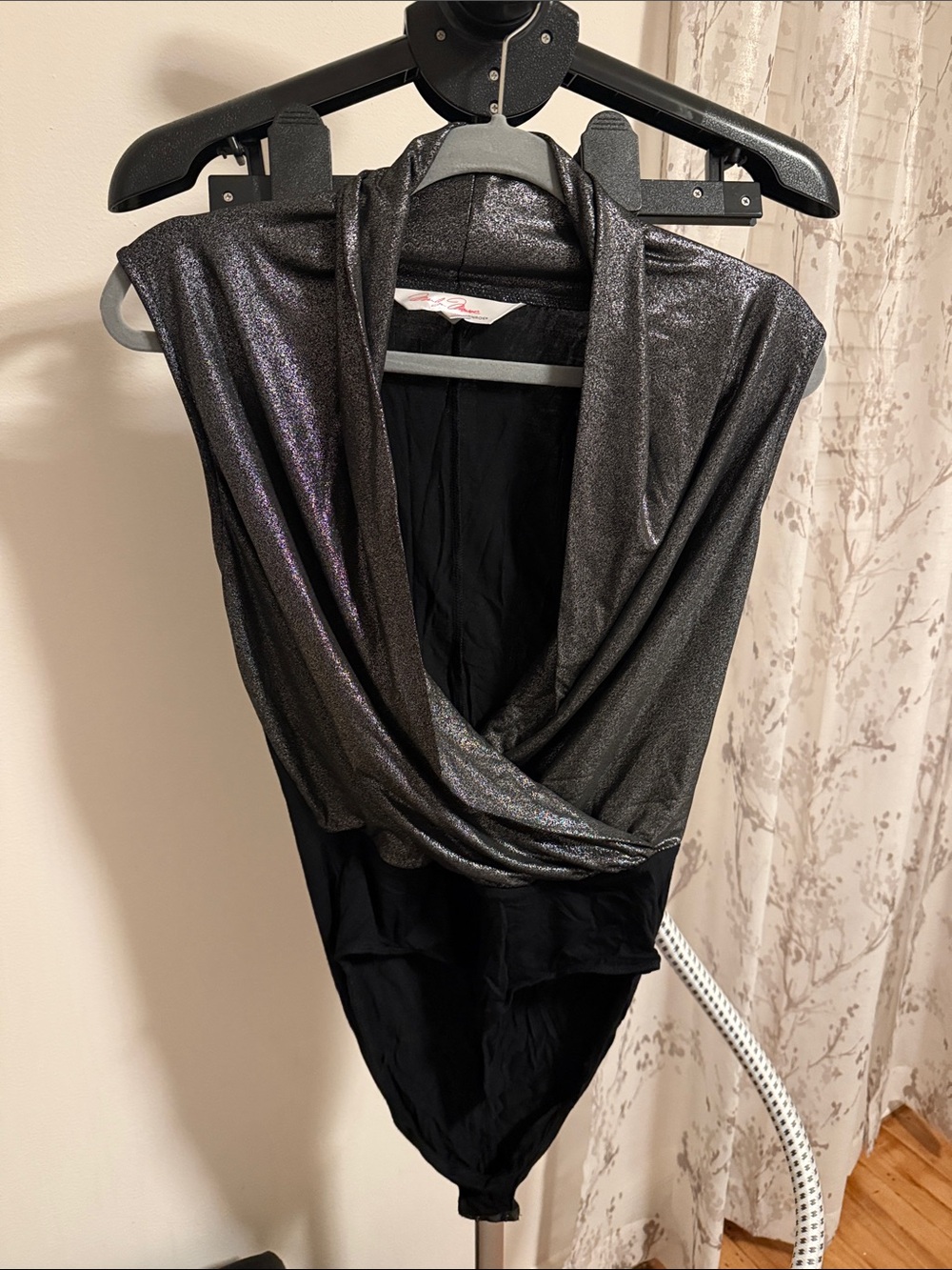 Marilyn Monroe Metallic Black Shimmer Top